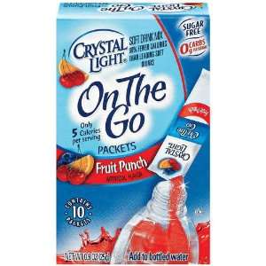 Crystal Light On the Go, Fruit Punch, 10 Count (Pack of 6)  