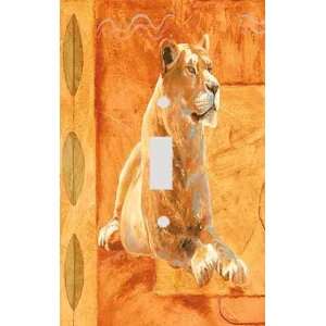  Abstract Mountain Lion Decorative Switchplate Cover