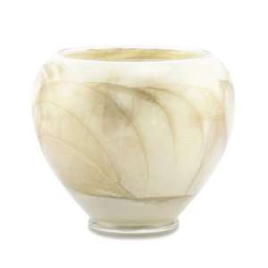 Ivory Esque Polished Vase Candle 