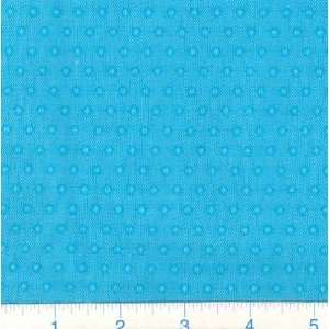  45 Wide Bloom N Crazy Dobbie Dot Turquoise Fabric By 