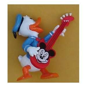 com Disney Donald Duck PVC Approx. 2 1/2 Tall Playing A Mickey Mouse 