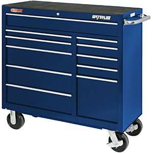  Waterloo Industries TRX4211BU 11 Drawer Tool Cart   Blue 