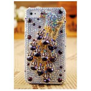   At&t Verizon Peacock Crystals Luxury Back Case Birthday Gift for Her