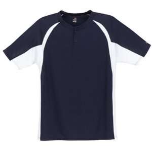Badger Hook Placket Custom Baseball Jerseys NAVY/WHITE  NYWH YS 