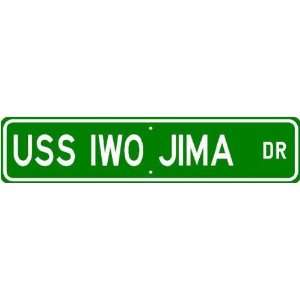  USS IWO JIMA LHD 7 Street Sign   Navy