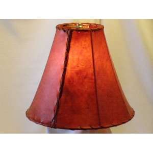  Red Rawhide Bell Lamp Shade 14