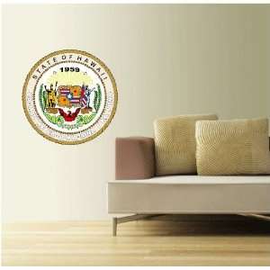  Hawaii State Seal Wall Decor Sticker 22X22 Everything 