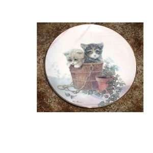 Double Trouble from Kitten Cousins by Ruane Manning Collector Plate