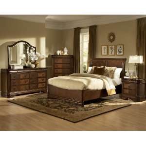  New Classic Sheridan Storage Bed Set in Burnished Cherry 