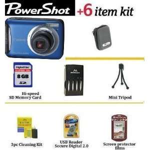  Canon PowerShot A495 10MP Digital Camera (Blue) With 