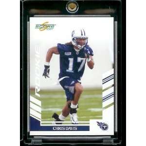  2007 Score # 334 Chris Davis   Tennessee Titans   NFL Football 