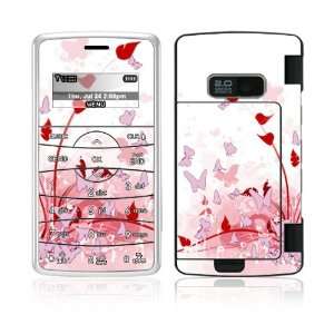 Pink Butterfly Fantasy Decorative Skin Cover Decal Sticker for LG enV2 