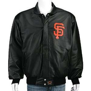  San Francisco Giants Leather Script Jacket Sports 