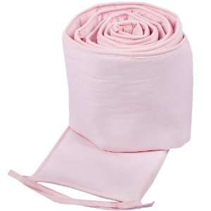  ABC 100% Cotton Percale Mini Crib Bumper   Pink    pink 