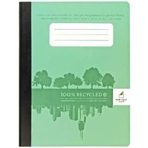  Fashion 100% Recycled Paper Composition Book, 100 Sheets, Wide Rule 