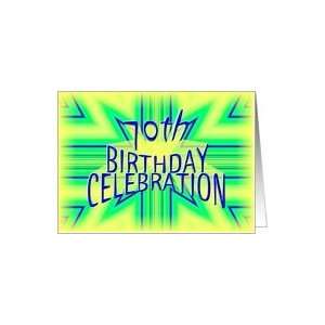    70th Birthday Party Invitation Bright Star Card Toys & Games