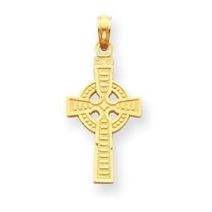  14k Reversible God is Love Celtic Cross Pendant Jewelry