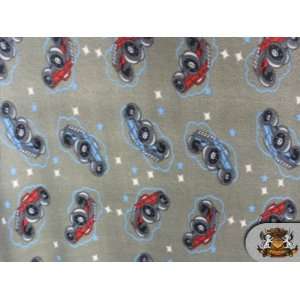  Fleece Printed Four By Four Fabric / By the Yard 
