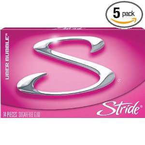 Stride Uber Bubble Multipack, 3 Count (Pack of 5)  Grocery 