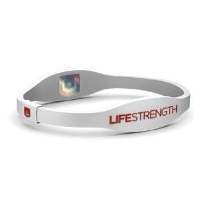  LifeStrength Negative Ion Bracelet, White, Large Health 