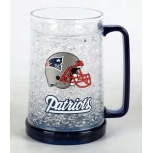 16oz Crystal Freezer Mug NFL   New England Patriots  