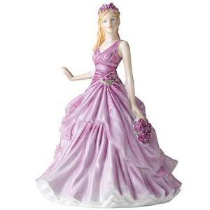  Royal Doulton Flower of the Month February Violet Figurine 