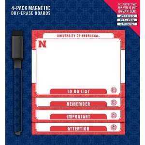  Nebraska Cornhuskers 4 Pack Magnetic To Do Notes (8730139 