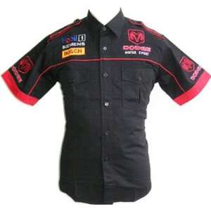  Dodge Motor Sport Crew Shirt Black
