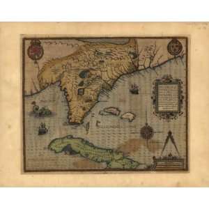  1591 map Florida & Cuba