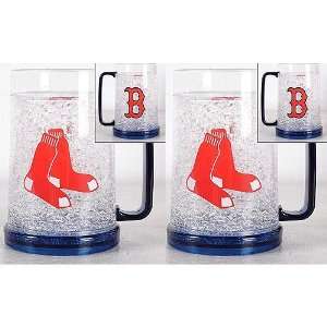  Duckhouse Boston Red Sox Crystal Mugs   Set of Two Sports 