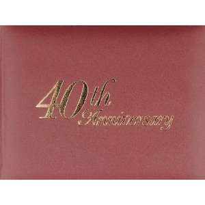   Wedding Guest Book   40th Anniversary (1 Book) Arts, Crafts & Sewing