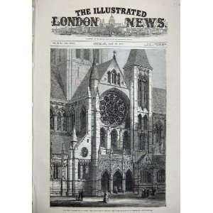  1880 Architecture New Cathedral Truro Transept Fine Art 