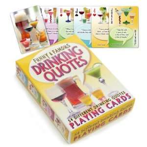  Drinking Quotes Deck of Cards Playing Cards