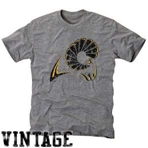 VCU Rams Ash Distressed Logo Vintage Tri Blend T shirt