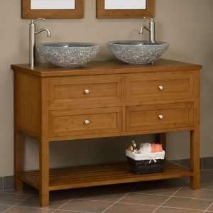   Top   2 Cutouts for Vessel Sinks   No Faucet Holes