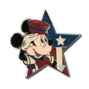  Patriotic Star Salute Pin by Minnie Mouse 