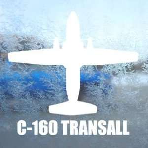  C 160 TRANSALL White Decal Military Soldier Window White 