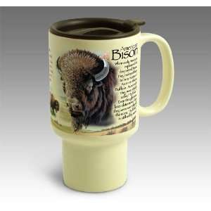 American Bison Stoneware Travel Mug