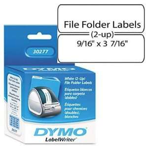  2 Up File Folder Labels 3 7/16 x 9/16 White 260 