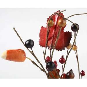  Miniature Fall Leaf and Candy Treat Floral Picks  12 Picks 