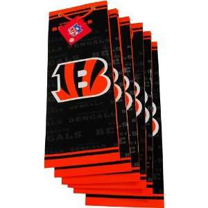 Pro Specialties Cincinnati Bengals Team Logo Slim Size Gift Bag (6 
