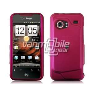  VMG Pink Hard 2 Pc Rubberized Texture Plastic Snap On Case + Screen 