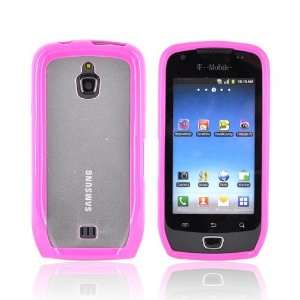   Hard Plastic Back w Gummy Silicone Lining For Samsung Exhibit T759