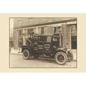   poster printed on 20 x 30 stock. Wrecker Service Truck
