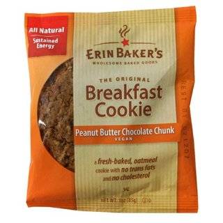 Erin Bakers Breakfast Cookie Peanut Butter Chocolate Chunk, Vegan, 3 