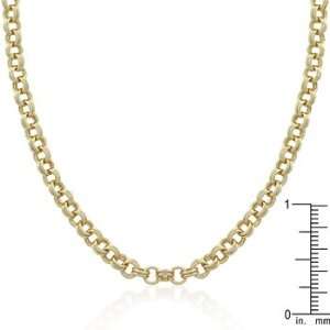  14k Gold Bonded Cable Link Chain with an 18in Length and a 