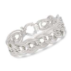  Sterling Silver Oval Link Bracelet Jewelry