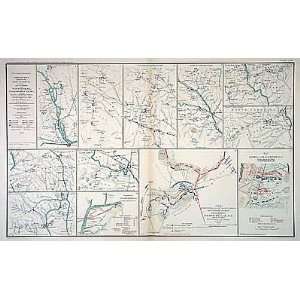 Civil War Atlas; Plate 80; Maps of Savannah, Ga., Bentonville, N.C 