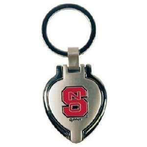  North Carolina State University Keychain Metal Hea Case 