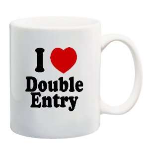   LOVE DOUBLE ENTRY Mug Coffee Cup 11 oz ~ Accounting 